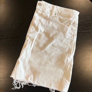 Old Navy White Denim Skirt